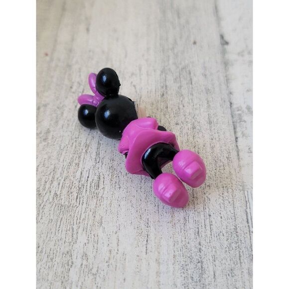 Pink outfit Minnie Mouse happy smile mini toy figure - Picture 4 of 4